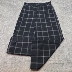 Madewell Womens Pants Size 28 US 6 Wide Leg Black White Cropped Capri Cotton